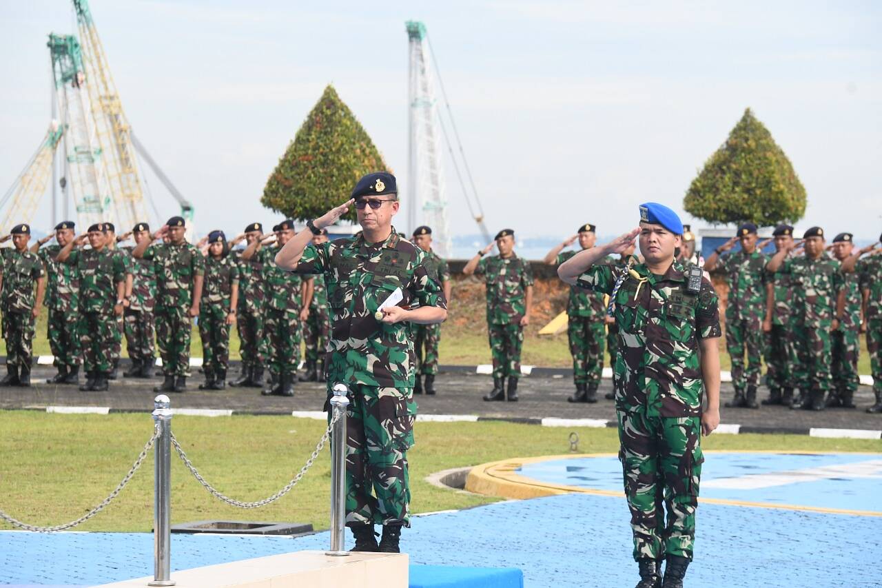 Lantamal IV Mengikuti Apel Gabungan Khusus Jajaran Koarmada I