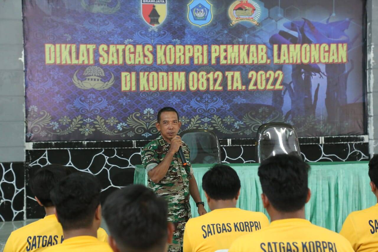 Kodim 0812/Lamongan Gelar Pembukaan Diklat Satgas Korpri 2022