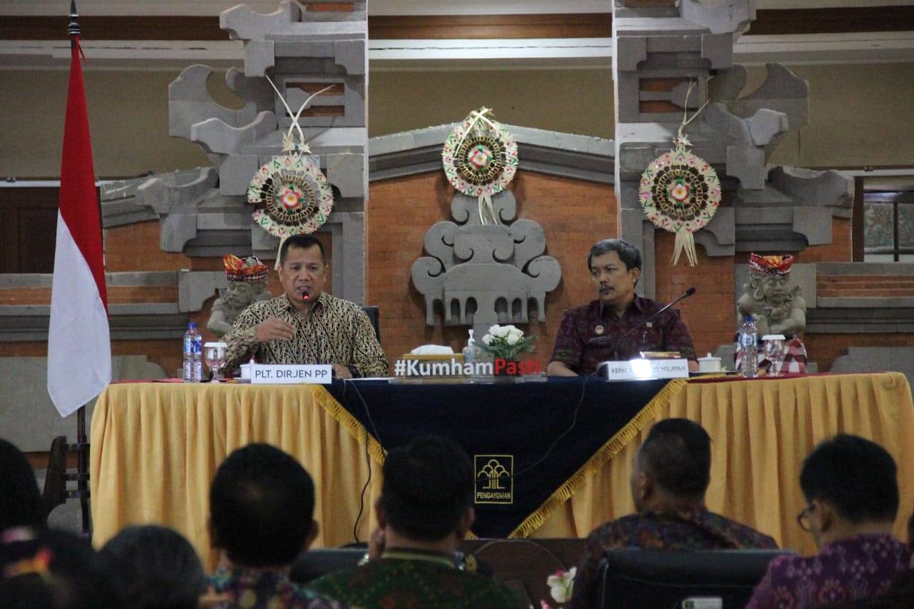 Plt Dirjen Peraturan UU Gelar Sosialisasi RUU KUHP dan Pemasyarakatan di Kemenkumham Bali