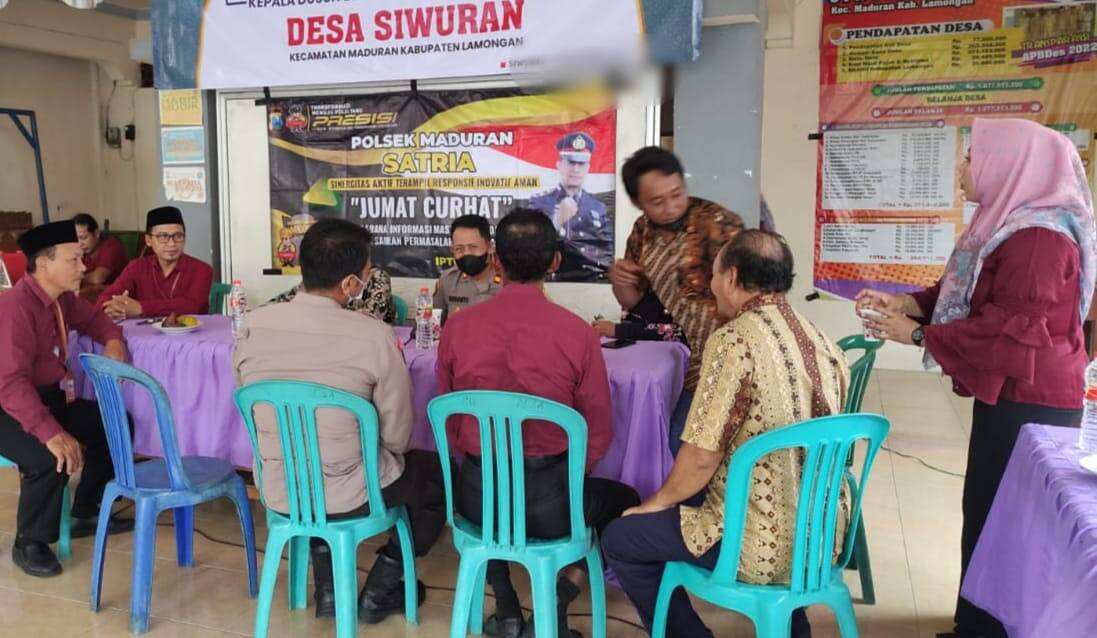 Jumat Curhat, Kapolsek Maduran: Jangan Mudah Percaya Berita Hoaks