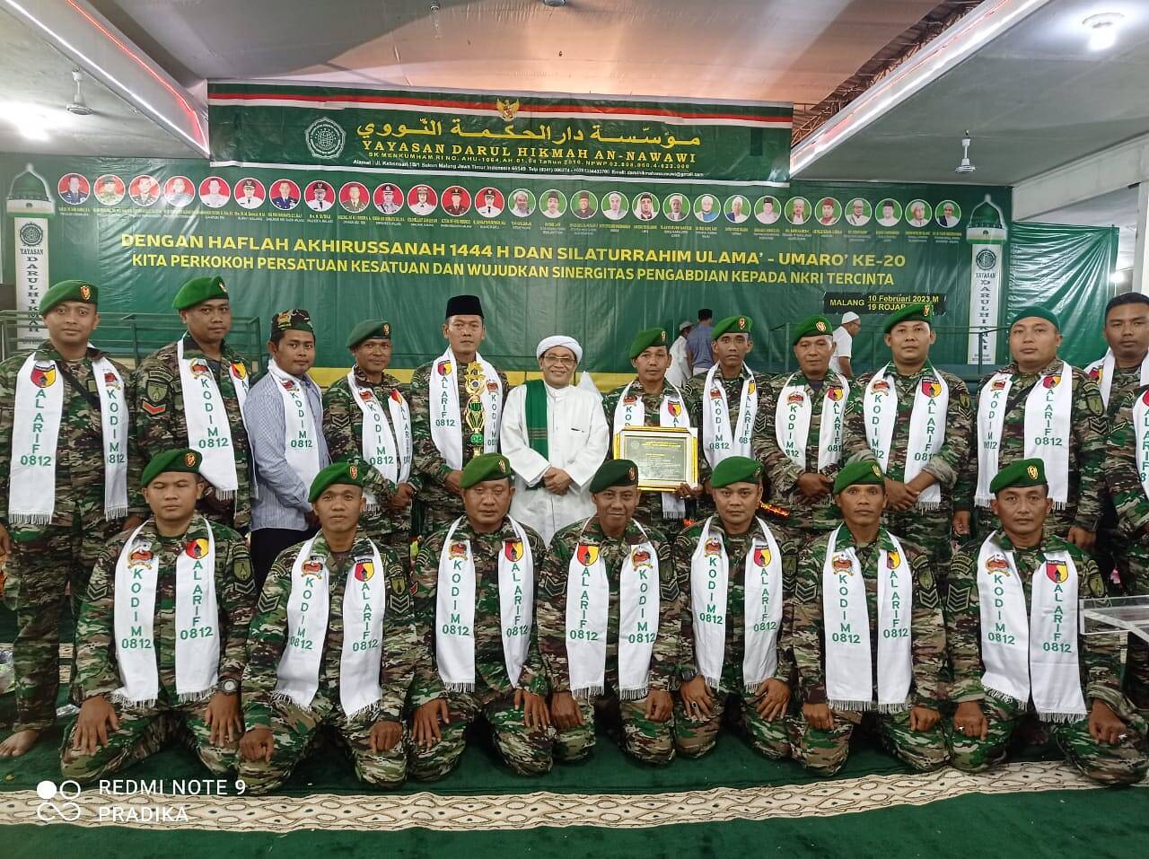 Tim Hadrah Al-Arif Kodim 0812 Lamongan Raih Juara 3 Festival Sholawat TNI-POLRI se-Jawa Timur