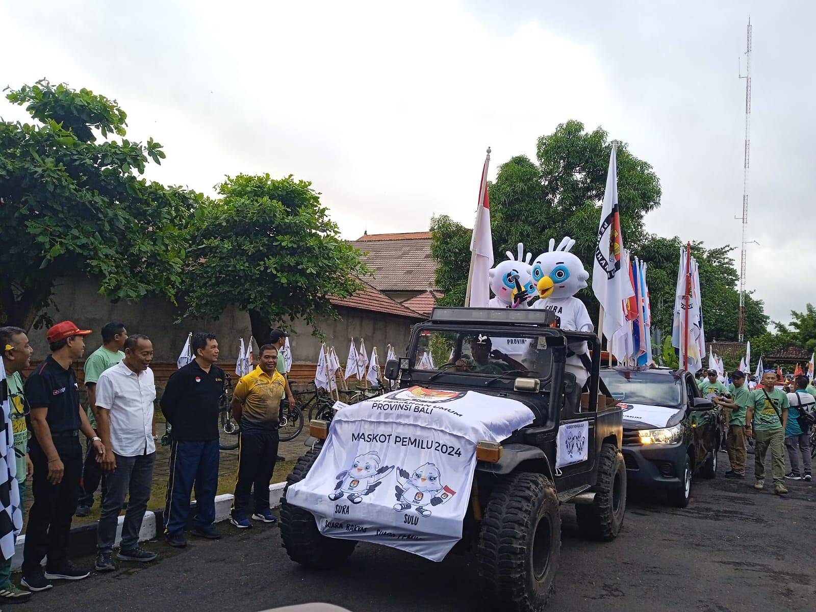 KPU Provinsi Bali Gelar Fun Bike Bersama Partai Politik