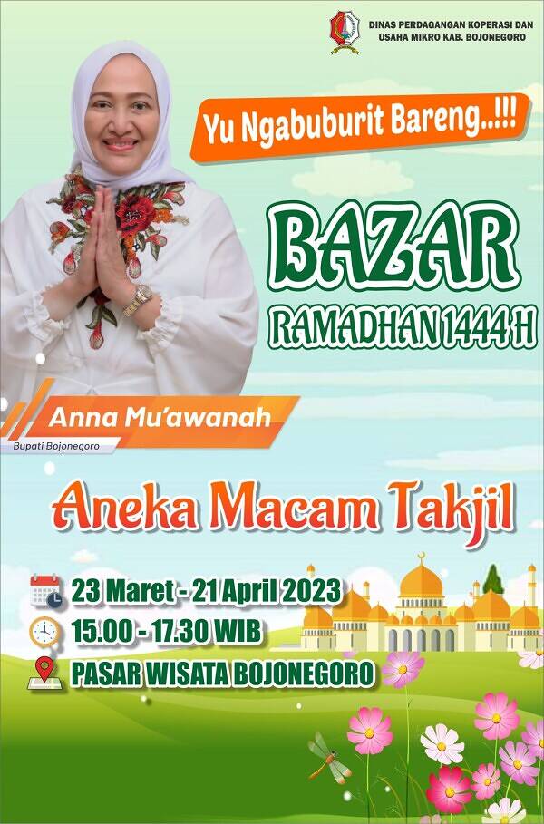 Ngabuburit di Pasar Wisata, Pemkab Bojonegoro Fasilitasi Pedagang Takjil