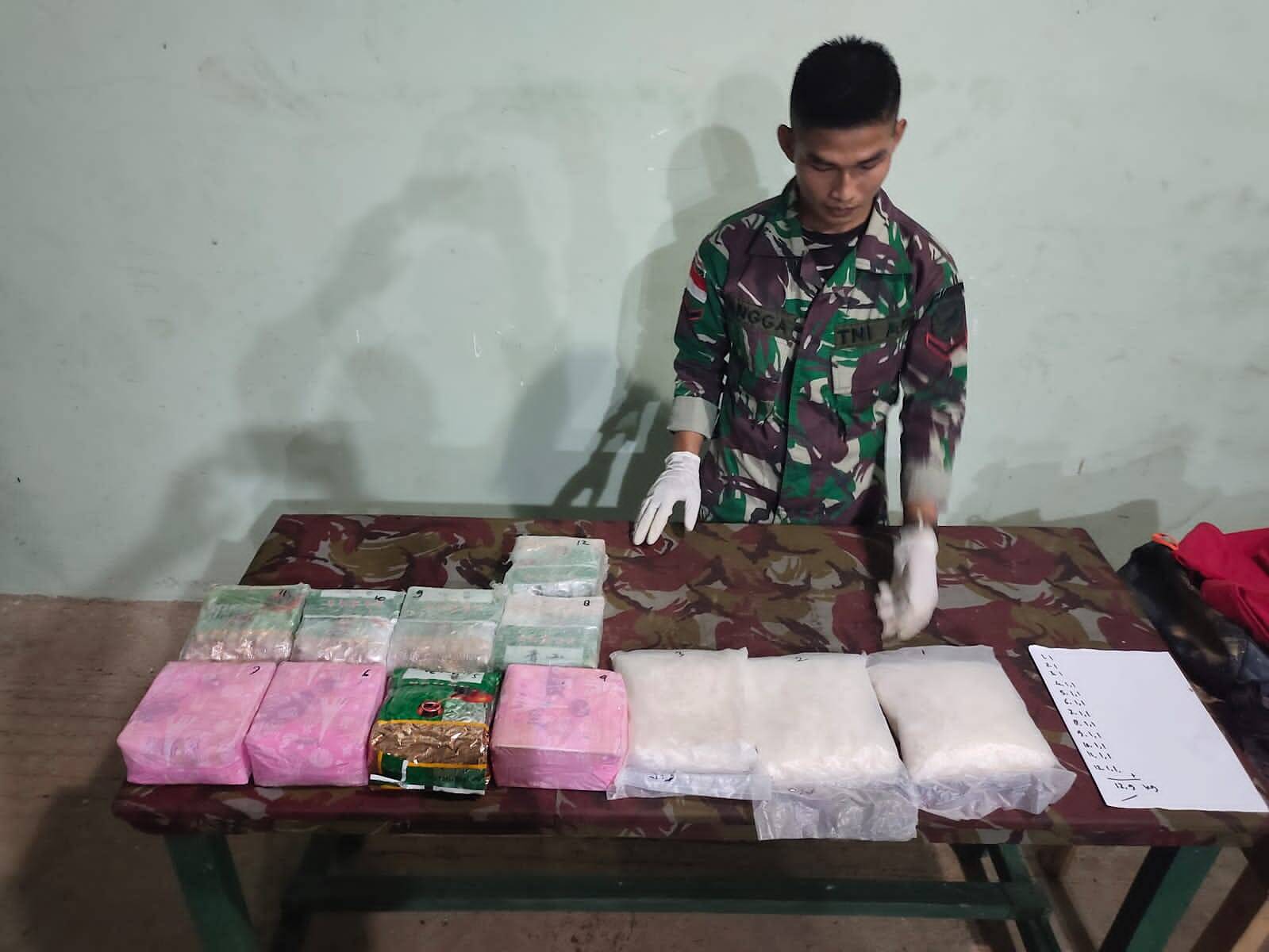 Kodam XII Gagalkan 12,9 Kg Narkoba Jenis Sabu