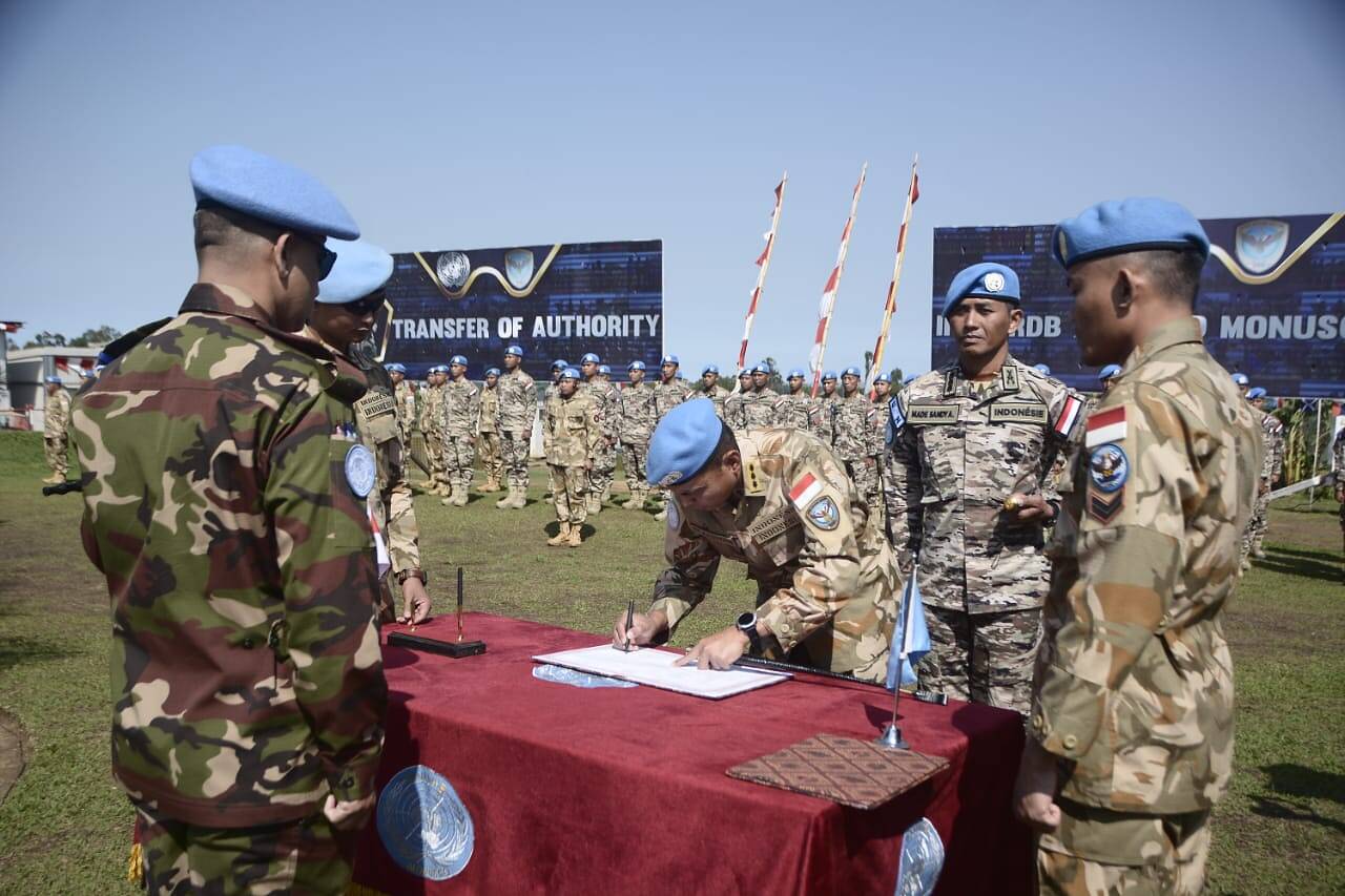 Transfer Of Authority Kontingen GARUDA INDORDB di Bumi Afrika