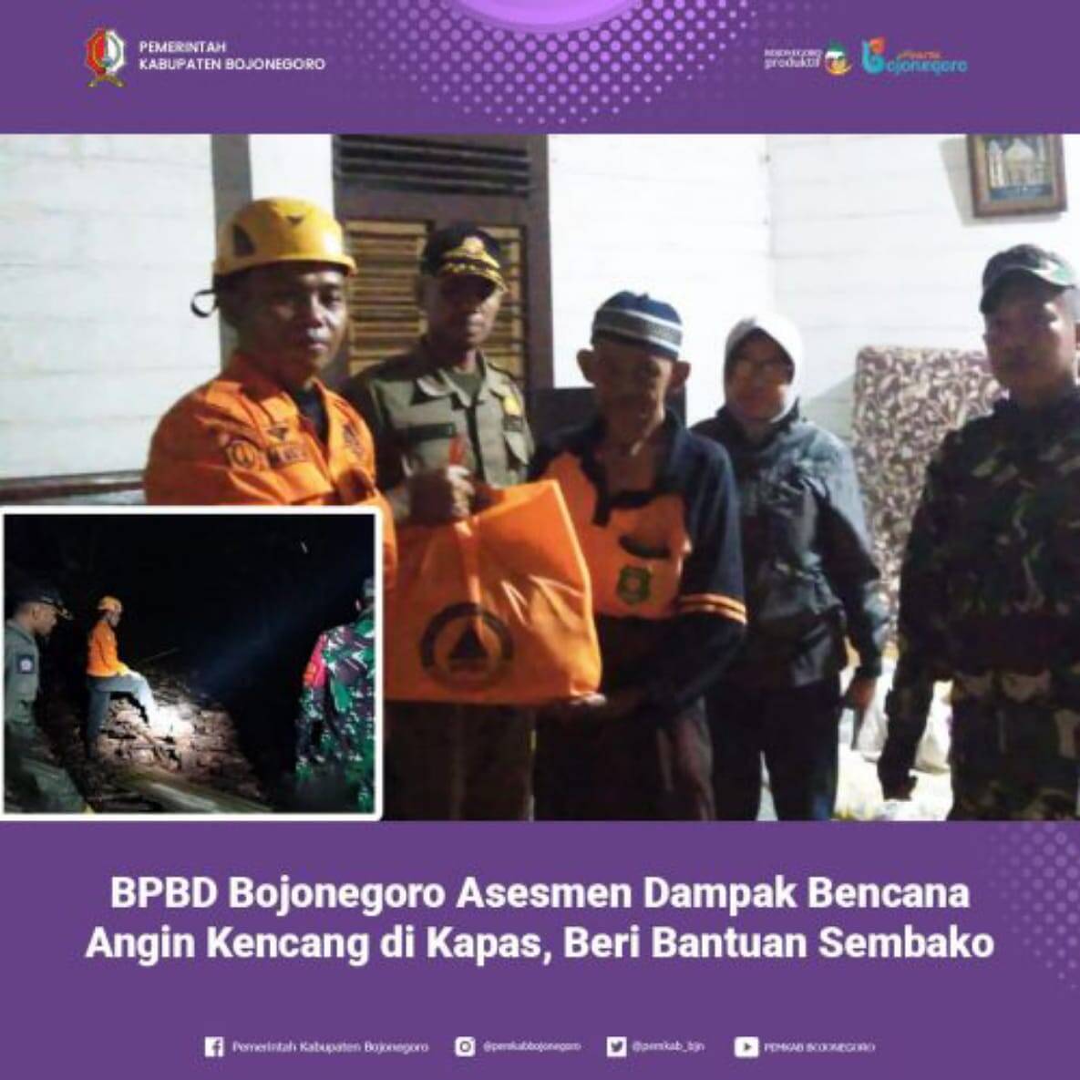 BPBD Bojonegoro Lakukan Asesmen Bencana di Semenpinggir – Kapas