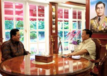 Menhan Prabowo Terima Kunjungan Menteri BUMN Erick Thohir, Bicarakan Dinamika Terkini Hingga Timnas U-22