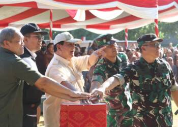 Menhan Prabowo Resmikan 11 Titik Mata Air untuk Masyarakat Sumbawa