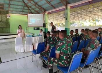 Atasi Kesulitan Pupuk, Yonif RK 732/Banau Manfaatkan Kompos Sebagai Pupuk Bokashi.