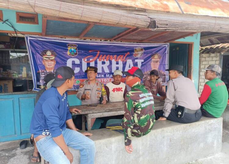 Kapolsek Maduran Temui Petani di Warkop Desa Taji