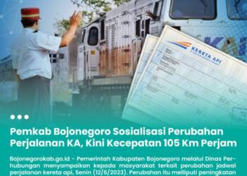 Pemkab Bojonegoro Sosialisasi Perubahan Perjalanan KA