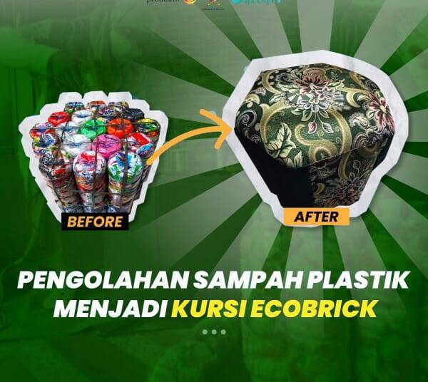 Inspiratif, Wahyuni Menyulap Sampah jadi Kursi Ecobrick