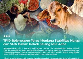 TPID Bojonegoro Komitmen Jaga Stabilitas Harga dan Stok Bahan Pokok Jelang Idul Adha   