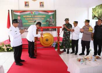 Karya Bakti TNI Skala Besar di Wilayah Kodim 0812 Lamongan Resmi Dibuka