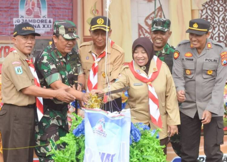 Dandim Bojonegoro Buka Jambore dan Raimuna XXI Ponpes Al Rosyid