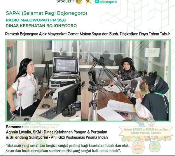 Pemkab Bojonegoro Ajak Masyarakat Gemar Makan Sayur dan Buah