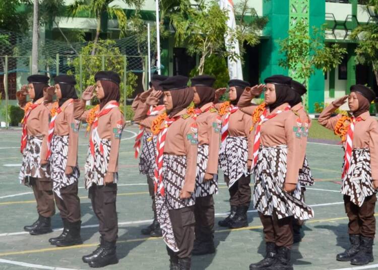 Kodim Bojonegoro Gelar Lomba Baris-berbaris Saka Wira Kartika 2023