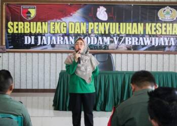Polkes Kodim Bojonegoro Gelar Serbuan EKG dan Penyuluhan Kesehatan.