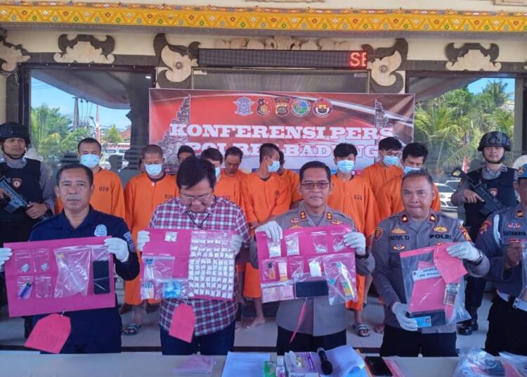 Polres Badung Ungkap 17 Kasus 25 Tersangka.
