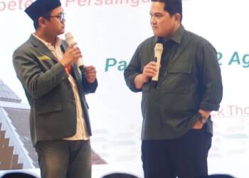 IPNU Jatim Sampaikan Hasil Riset Millenial dan Gen Z Kepada Menteri BUMN.