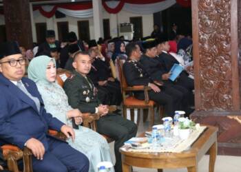 Dandim 0812 Hadiri Tasyakuran HUT ke-78 Kemerdekaan RI  di Pendopo Lokatantra Lamongan