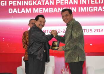 Menkumham Dorong Penguatan Teknologi Intelijen Keimigrasian untuk Antisipasi Dampak Negatif Artificial Intelligence.