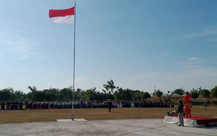 Upacara Peringatan HUT ke-78 Kemerdekaan RI Desa Banjar – Tuban Berlangsung Khidmat