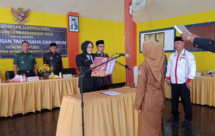 Oni Dalis Arumnia Ariska Dilantik, Kades Fatma: Tunjukkan Kinerja Baik.