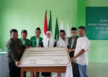 Bupati Anna Resmikan Gedung Pusdiklat Ansor Bojonegoro.