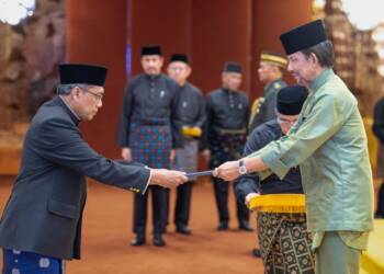 Dubes RI Serahkan Surat Kepercayaan kepada Sultan Brunei.