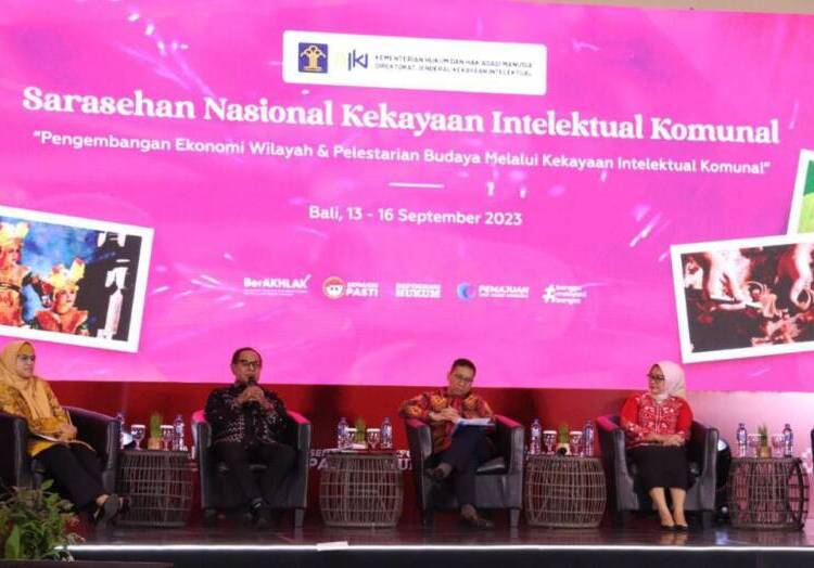 DJKI Gelar Sarasehan Nasional Optimalkan Perlindungan dan Pemanfaatan Kekayaan Intelektual Komunal.