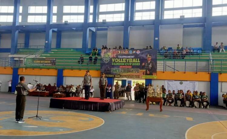 Turnamen Bola Voli Dandim Cup 2023 di Lamongan Resmi Dibuka.