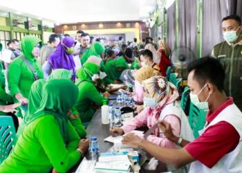 Kodim Bojonegoro Gelar Bakti Sosial Kesehatan.