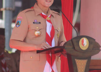 Pj. Bupati Bojonegoro Pimpin Apel Hari Pramuka ke-62.