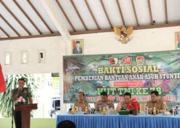 HUT TNI 78, Kodim 0812 Lamongan Gelar Baksos di Mekanderejo.