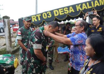 Masyarakat Antusias Sambut Tim Wasev Sterad di Lokasi TMMD Kodim 0910.