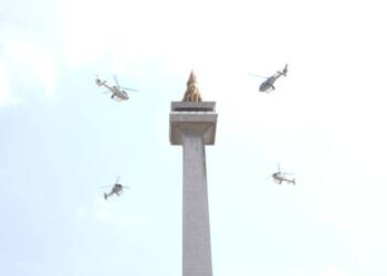 Gladi Bersih HUT TNI Ke 78, Memukau Para Pengunjung Monas