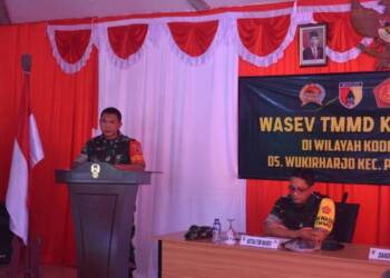 Tim Wasev Kunjungi TMMD ke-118 Kodim 0811/Tuban di Wukirharjo.