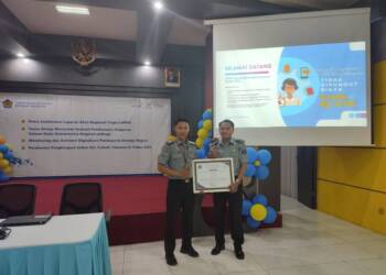 Peringkat 1, Lapas Lamongan Terima Penghargaan dari KPPN Bojonegoro Award