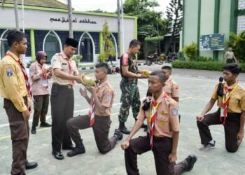 Perjusami, 38 Anggota Baru Saka Wira Kartika Kodim Bojonegoro Dilantik