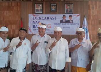 Relawan Nak Bali 4′ 8G Gelar Deklarasi di Denpasar untuk Memenangkan Prabowo-Gibran
