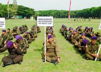 Kodim Bojonegoro Kirim Resimen Mahasiswa ikuti Lomba Ketangkasan Menwa se- Indonesia.