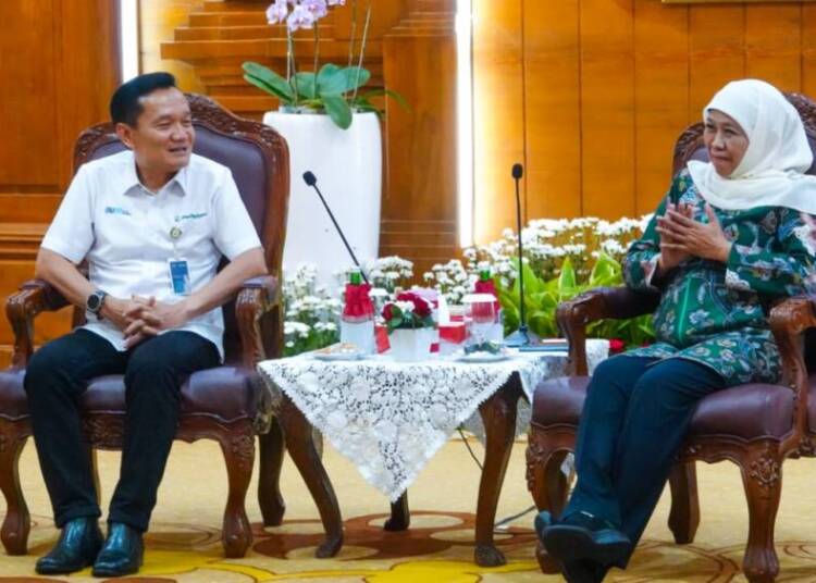 Gubernur Jatim Terima Kunjungan Kadivre Perhutani Jatim.