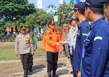 Apel Pasukan dan Peralatan Hadapi Bencana Hidrometeorologi di Tuban.