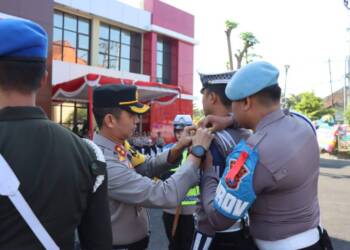 AKBP Mario Pimpin Apel Gelar Pasukan Ops Lilin Semeru 2023.