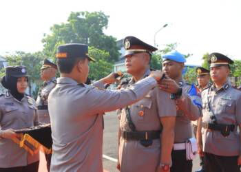 Sejumlah Perwira Polres Tuban Promosi Jabatan.