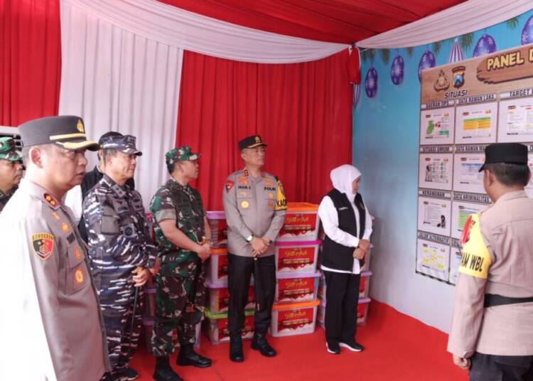 Forkopimda Jatim Tinjau OPS Lilin Semeru 2023 di Lamongan.