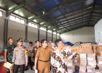 Forkopimda Bojonegoro Kunjungi Gedung KPU, Cek Kesiapan Logistik Pemilu.
