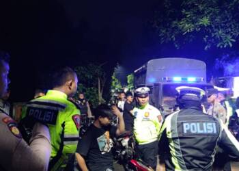 Petugas Gabungan Polres Bojonegoro Amankan Balap Liar dan Motor Berknalpot Brong