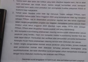 RSUD Dr. Soetomo Mengklarifikasi Surat Pengaduan LSM BRANDAL ke BPK RI.